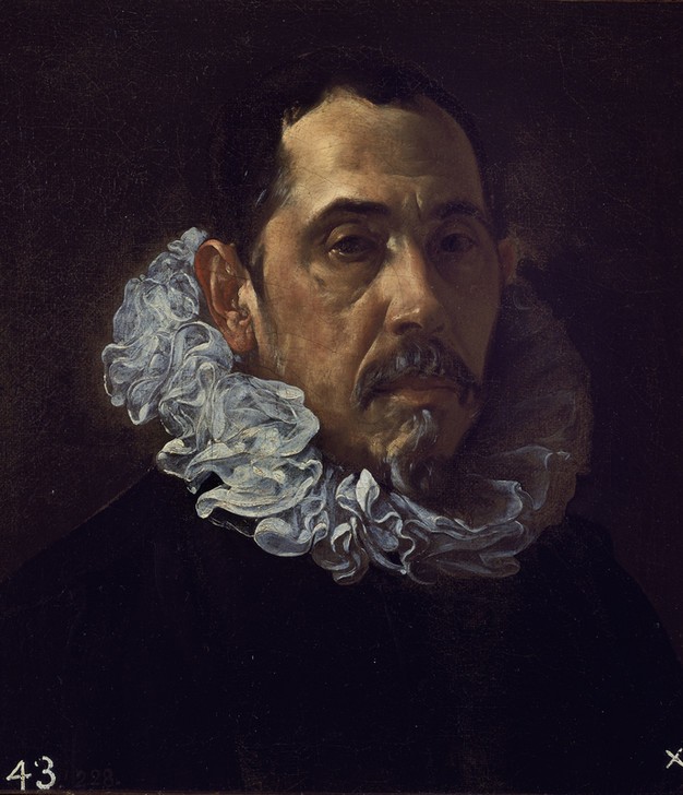 Diego Rodriguez de Silva y Velasquez, Francisco Pacheco (Figurine,Herrenmode,Portrait,Halskrause,Rüschen,Figur,Kragen,Statuette,Halskragen)