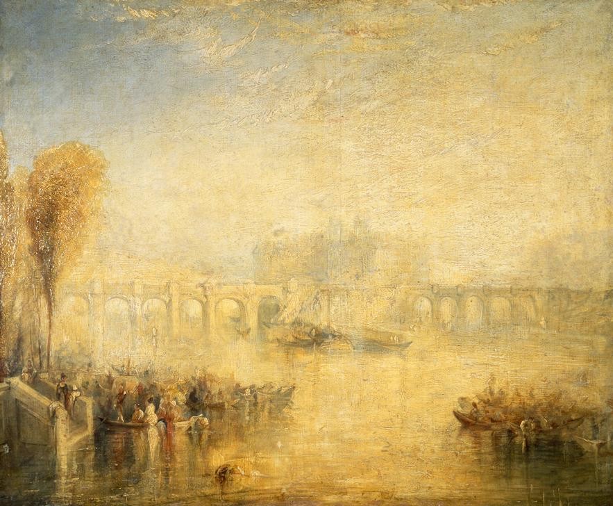 JOSEPH MALLORD WILLIAM TURNER, Ansicht des Pont Neuf in Paris (Geographie,Englische Kunst,Stadtlandschaft,Topographie)