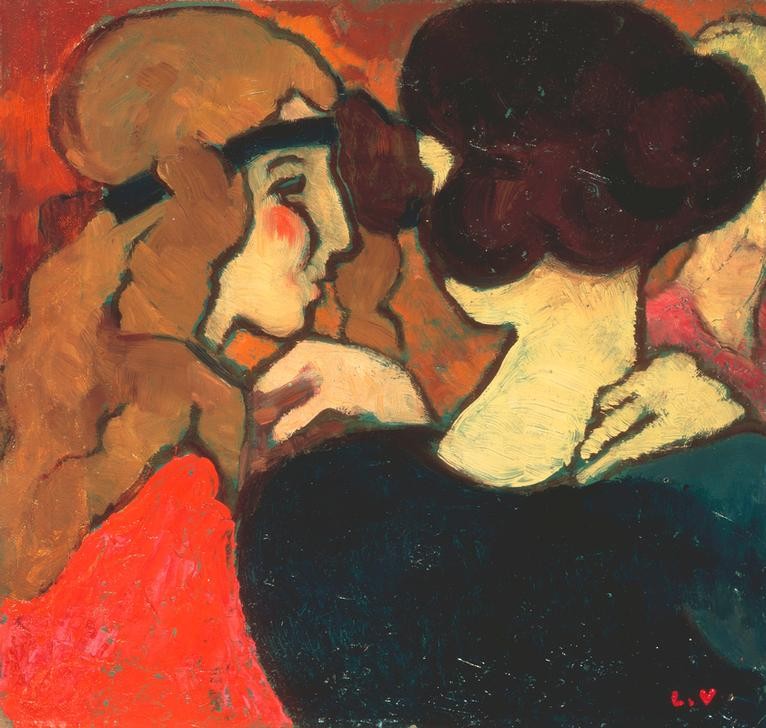 Louis Valtat, Les deux amies (FRAU, FREUNDSCHAFT (ALLGEMEIN), FAUVES, PORTRAIT, FRANZÖSISCHE KUNST, DOPPELPORTRAIT, FREUNDIN)