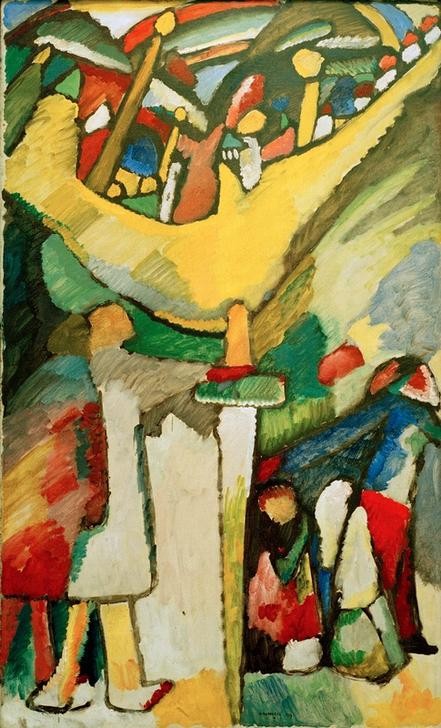 Wassily Kandinsky, Improvisation 8 (Fauves,Expressionismus,Abstrakte Kunst,Russische Kunst,Neue Kuenstlervereinigung Muenchen,Improvisation)