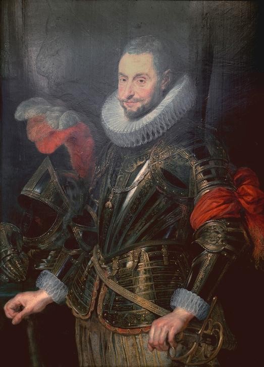 Peter Paul Rubens, Der Heerführer Ambrosio Spinola (Flämische Kunst,Mann,Militär,Rüstung (Schutzkleidung),Barock,Portrait,Halskrause,Niederländische Kunst,Brustpanzer,Person,Panzer (Schutzkleidung),General)