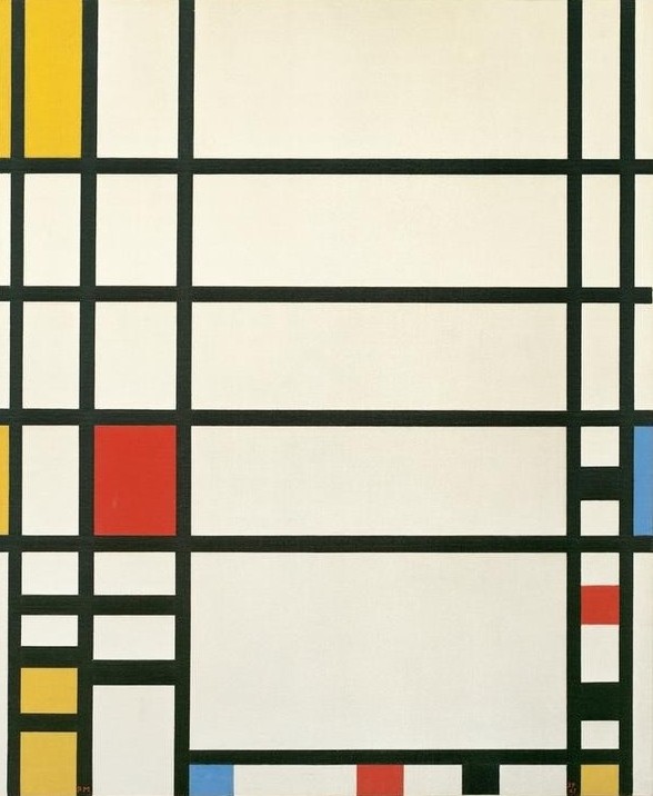 Piet Mondrian, Trafalgar Square (Geometrie,Abstrakte Kunst,Niederländische Kunst,Rechteck,Bewegungsablauf,Parallelismus,Neo-Plastizismus,Dynamik)