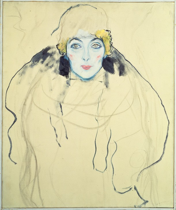 Gustav Klimt, Damenbildnis en face  (Mensch und Gesellschaft)