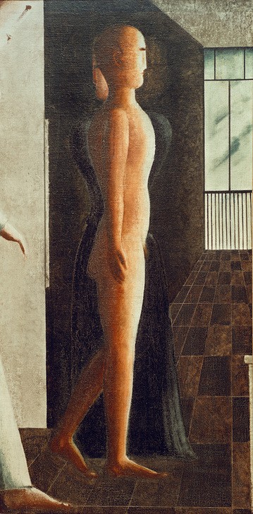 Oskar Schlemmer, Akt, Frau und Kommender (Bauhaus,Deutsche Kunst,Mann,Akt)