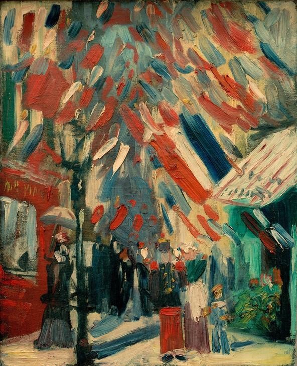 Vincent van Gogh, Le 14 Juillet (Geschichte,Nationalfeiertag,Niederländische Kunst,Trikolore,Beflaggung,14. Juli,Staatsfeiertag)