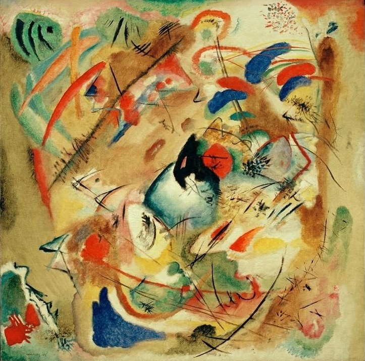 Wassily Kandinsky, Träumerische Improvisation (Traum,Der Blaue Reiter,Abstrakte Kunst,Russische Kunst,Verträumt,Improvisation)