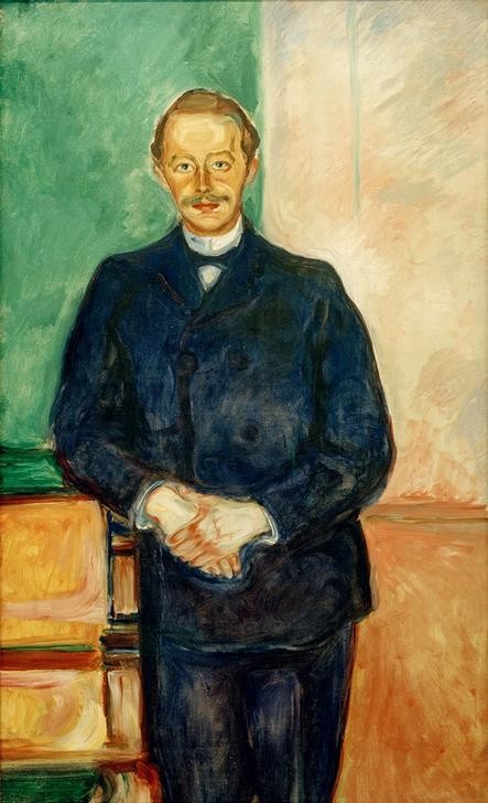 Edvard Munch, Max Linde (Arzt,Mann,Portrait,Mäzen,Norwegische Kunst,Person)