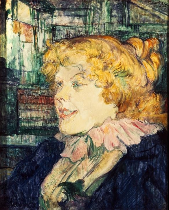 Henri de Toulouse-Lautrec, Star (Frau,Mensch,Ausländer,Portrait,Französische Kunst,Lächeln,Blonde Haare,Engländer Im Ausland)