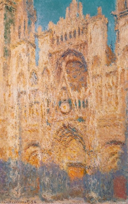Claude Monet, La cathedrale de Rouen (Geographie,Impressionismus,Architekturdarstellung,Französische Kunst,Topographie,Kathedrale)