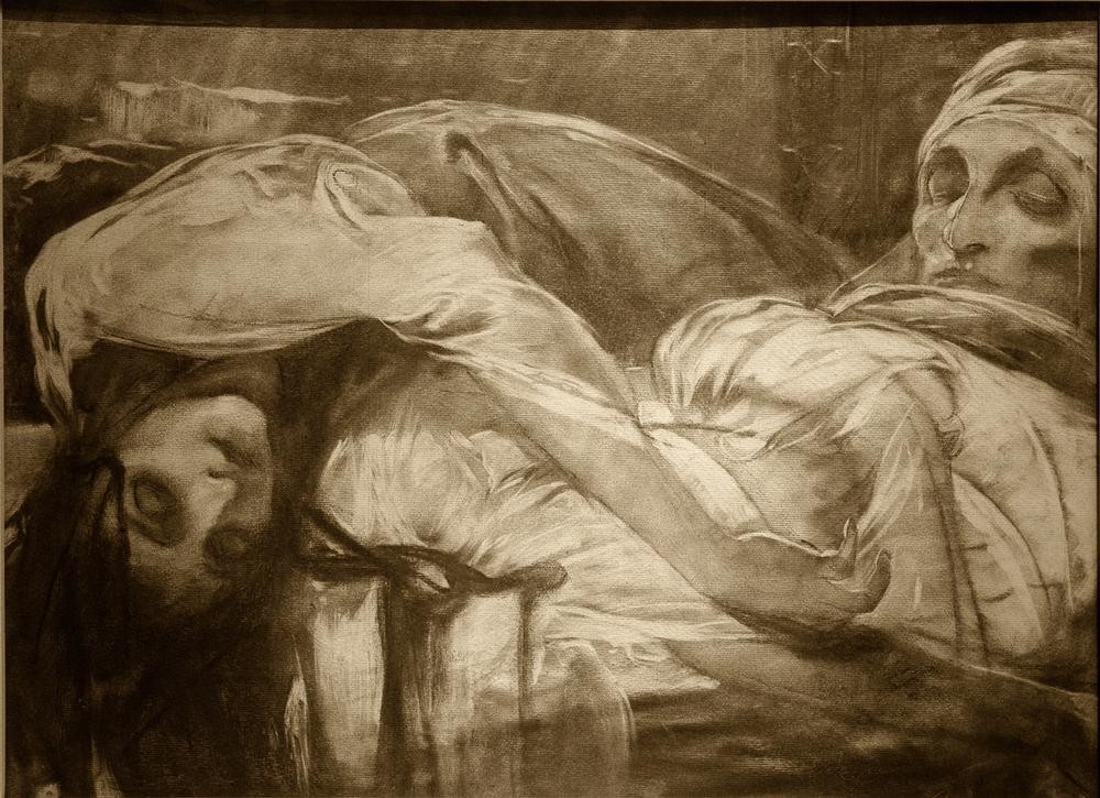 Alfons Mucha, Tod der Braut des Hasanaga  (Mensch und Gesellschaft)