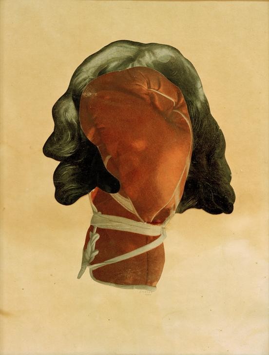 Jindrich Styrsky, The Movable Wardrobe (head glove) (Tschechische Kunst,Kunst,Mensch,Surrealismus,Kopf,Surrealistengruppe In Der Csr,Devetsil)