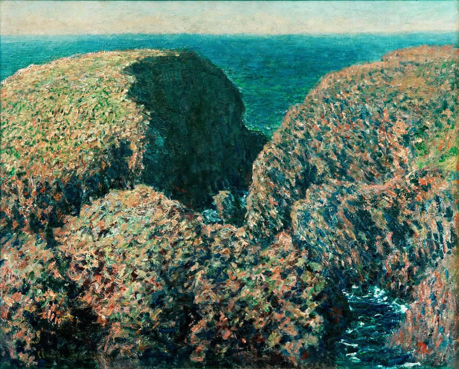Claude Monet, Bloc de Rochers, Belle-Ile (Küste,Kunst,Landschaft,Meer,Impressionismus,Felsen,Französische Kunst)