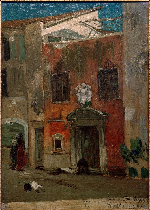 Hans Peter Fedderson, Campo S. Moise, Venedig (Venedig, Platz, Gebäude, Architektur, Reisen, Städte, Expressionismus, Wunschgröße, Wohnzimmer, Klassiker)