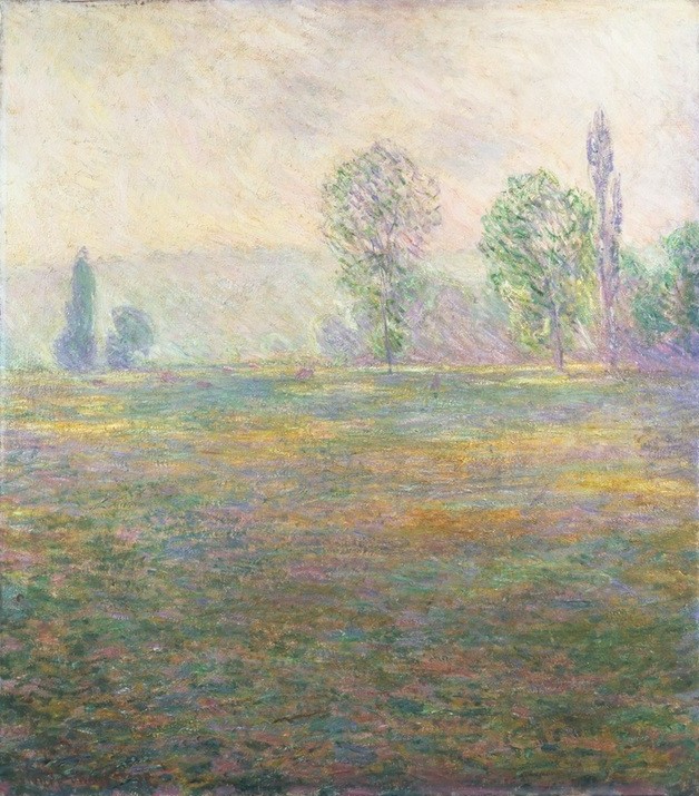 Claude Monet, Wiese bei Giverny (Landschaft,Impressionismus,Wiese,Französische Kunst)