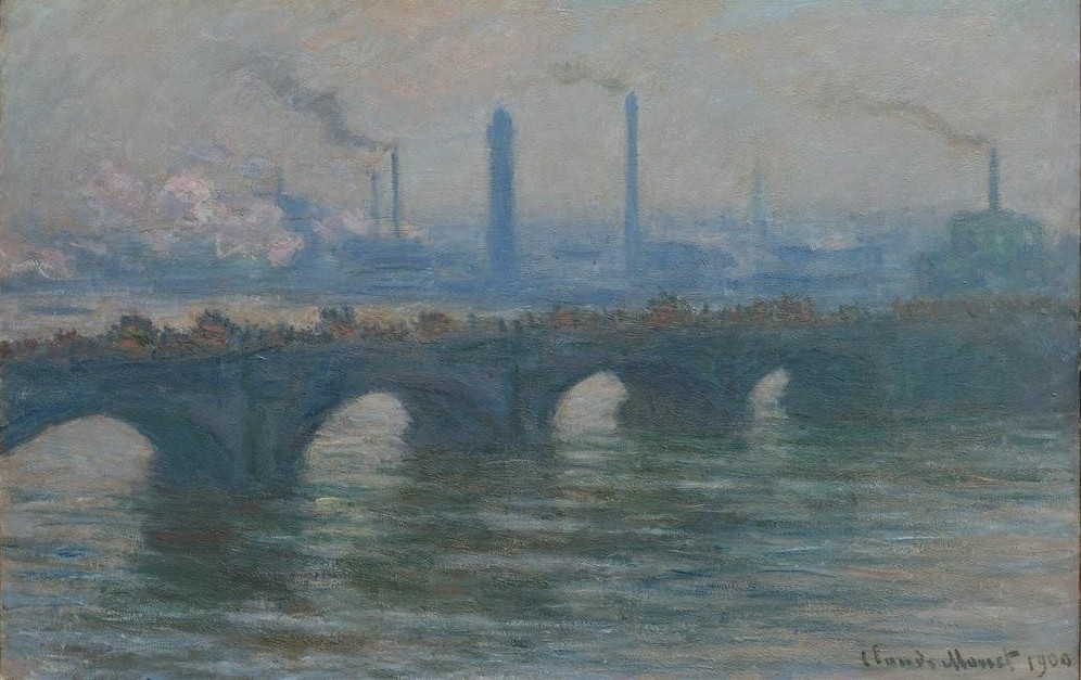 Claude Monet, Waterloo Bridge (Brücke,Geographie,Impressionismus,Französische Kunst,Topographie)