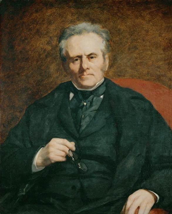 Pierre-Auguste Renoir, William Sisley (1799–1871), der Vater des Malers Alfred Sis (Portrait, Mann, Persönlichkeiten, Vater von Alfred Sisley, elegant, Impressionismus, klassische Moderne, Wunschgröße, Wohnzimmer, Malerei)
