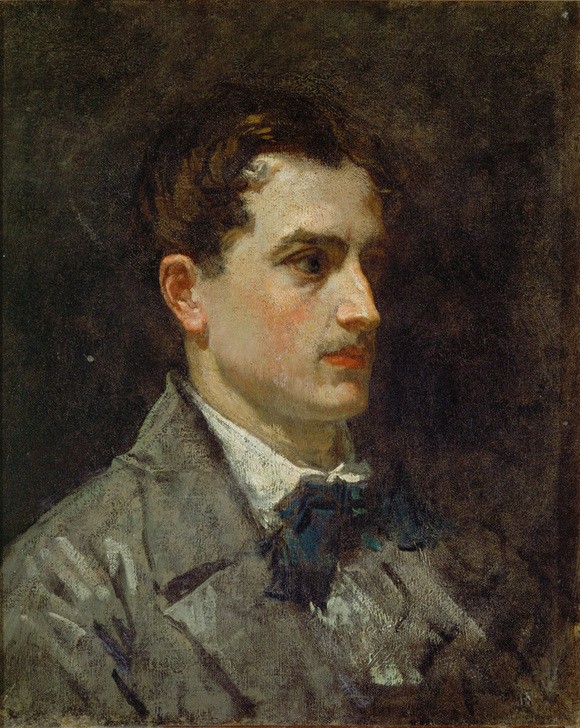Edouard Manet, Bildnis Antonin Proust (Geschichte,Journalist,Mann,Politiker,Politik,Staatsmann,Impressionismus,Halstuch,Portrait,Französische Kunst,Kleidung (Allgemein),Person,Frisur)