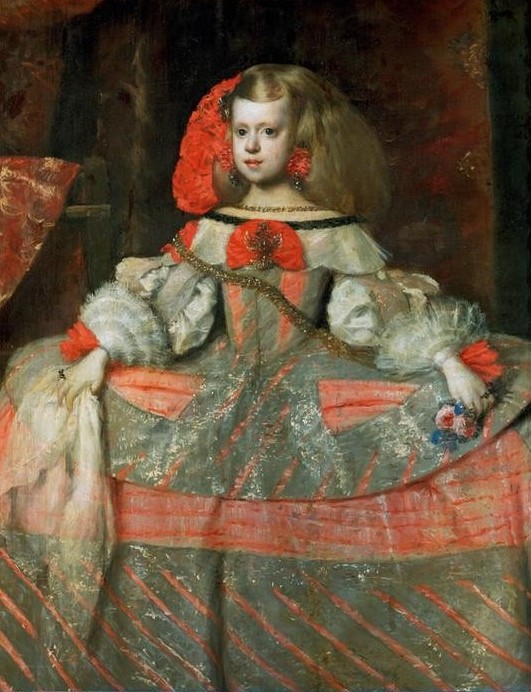 Diego Rodriguez de Silva y Velasquez, Infantin Margarita (Kind,Barock,Portrait,Habsburger,Adel,Spanische Kunst,Infantin,Kleidung (Allgemein),Blume,Person,Frisur)