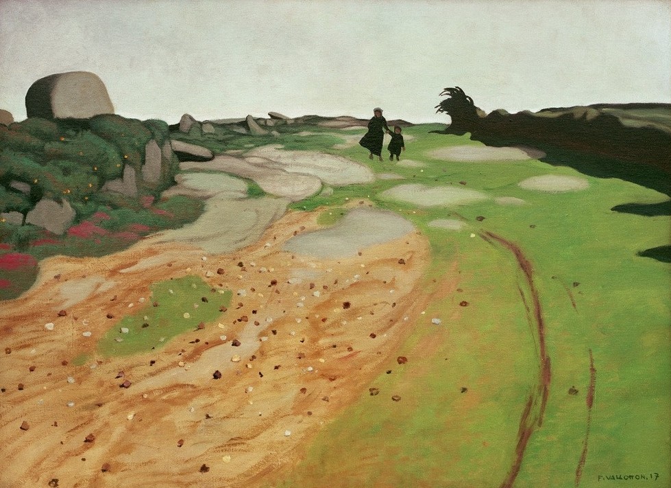 Felix Vallotton, Lande bretonne (Küste,Landschaft,Französische Kunst,Schweizerische Kunst,Heide (Landschaft),Nabis,Kargheit)