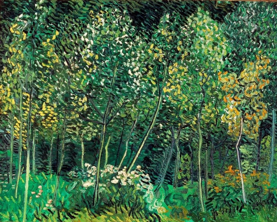 Vincent van Gogh, Wäldchen (Juli,Landschaft,Monat,Sommer,Wald,Impressionismus,Niederländische Kunst)
