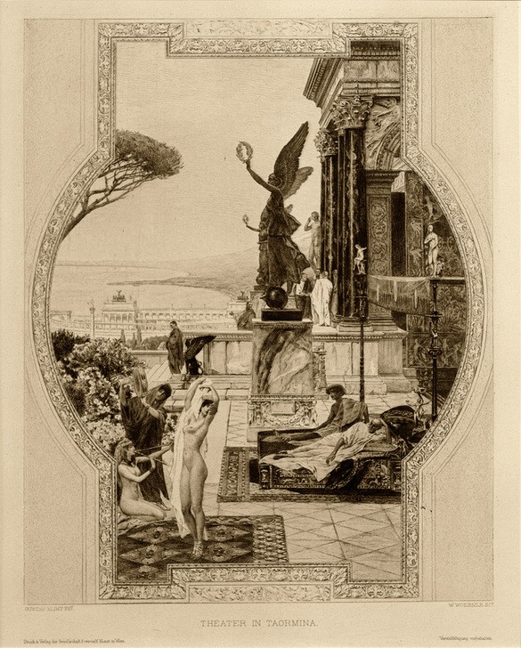 Gustav Klimt, Das antike Theater in Taormina  (Alte Kulturen