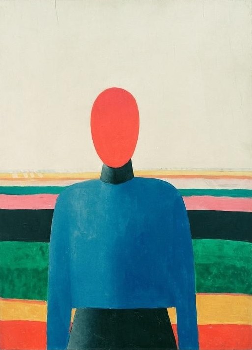 Kasimir Malewitsch, Weiblicher Torso (Frau,Mensch,Sowjetische Kunst,Russische Kunst,Abstraktion,Halbfigur)