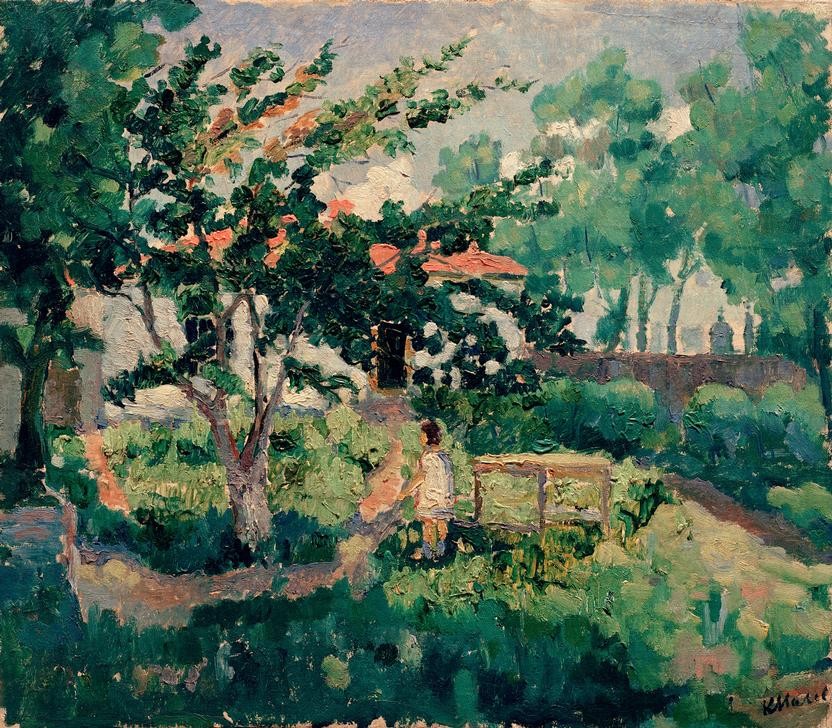 Kasimir Malewitsch, Sommerlandschaft (Jahreszeiten,Landschaft,Sommer,Impressionismus,Russische Kunst,Jahrhundertwende)