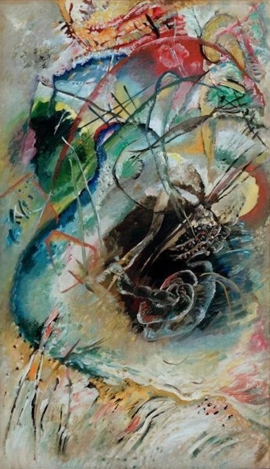 Wassily Kandinsky, Unbenannte Improvisation IV (Der Blaue Reiter,Abstrakte Kunst,Russische Kunst,Improvisation)
