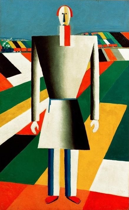 Kasimir Malewitsch, Bauer auf dem Feld (Ackerbau,Bauer (Landwirt),Geometrie,Mann,Volkskunde,Konstruktivismus,Portrait,Geometrisch,Russische Kunst,Feld,Ukrainische Kunst,Abstraktion,Ganzfigurig,Land Und Leute,Landwirtschaft)