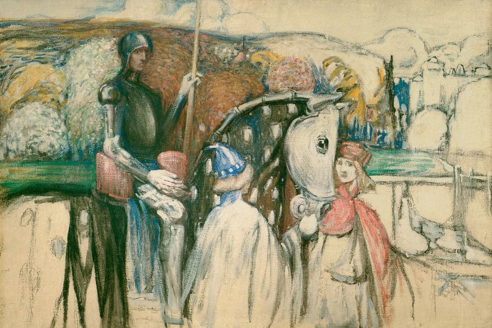 Wassily Kandinsky, Reisiger Ritter (Geschichte,Pferd (Tier),Rittertum,Rüstung (Schutzkleidung),Reiter,Russische Kunst)