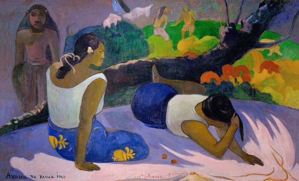 Paul Gauguin, Arearea no varua ino (Kult,Völkerkunde,Allegorie,Baum,Französische Kunst,Exotik,Synthetismus,Land Und Leute)