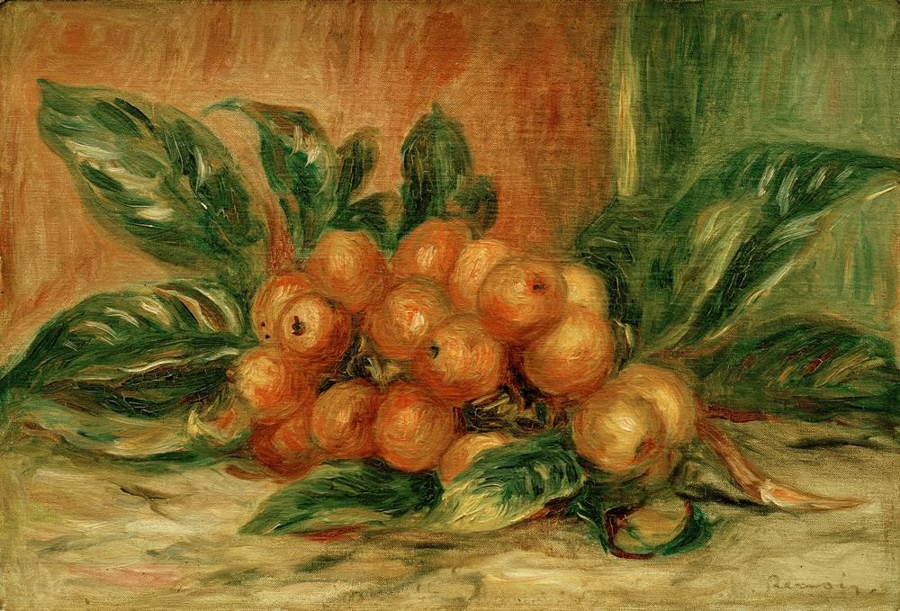 Pierre-Auguste Renoir, Nèfle (Kunst,Maler (Künstler),Impressionismus,Stillleben,Mispel,Französische Kunst)