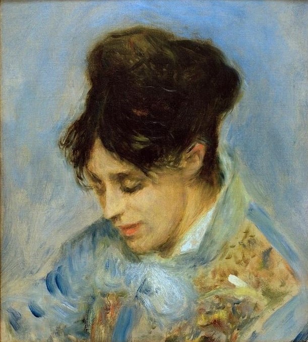 Claude Monet, Portrait de Madame Claude Monet (Frau,Impressionismus,Portrait,Künstlerfrau,Französische Kunst,Kopf,Person)