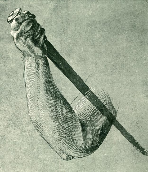 Albrecht Dürer, Armstudie (Deutsche Kunst,Dolch,Mensch,Renaissance,Hand,Studie,Arm (Extremität))