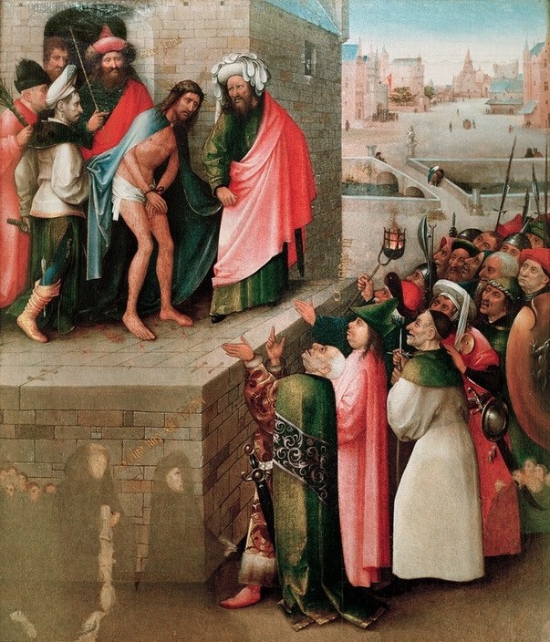 Hieronymus Bosch, Die Darstellung Christi vor dem Volk (Christentum,Religion,Neues Testament,Bibel,Ecce Homo,Niederländische Kunst,Passion Christi)