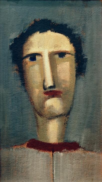 Oskar Schlemmer, Quattrocentist (Deutsche Kunst,Kunst,Mann,Mensch,Kubismus,Portrait)