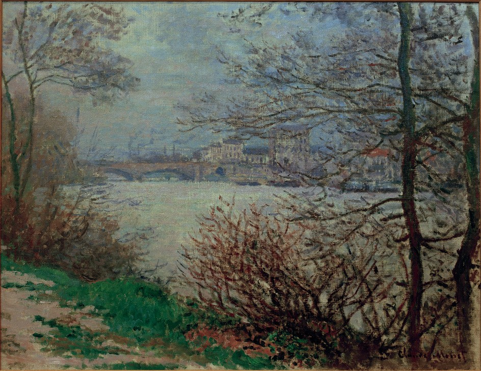 Claude Monet, Das Seine-Ufer bei der Insel Grande-Jatte (Landschaft,Impressionismus,Fluss,Französische Kunst,Ufer)