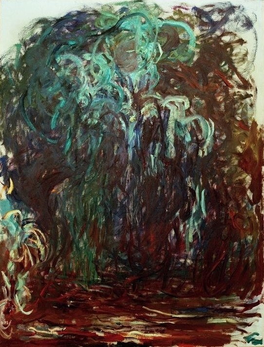 Claude Monet, Saule Pleureur (Die Trauerweide) (Landschaft,Weide,Impressionismus,Baum,Französische Kunst,Trauerweide)