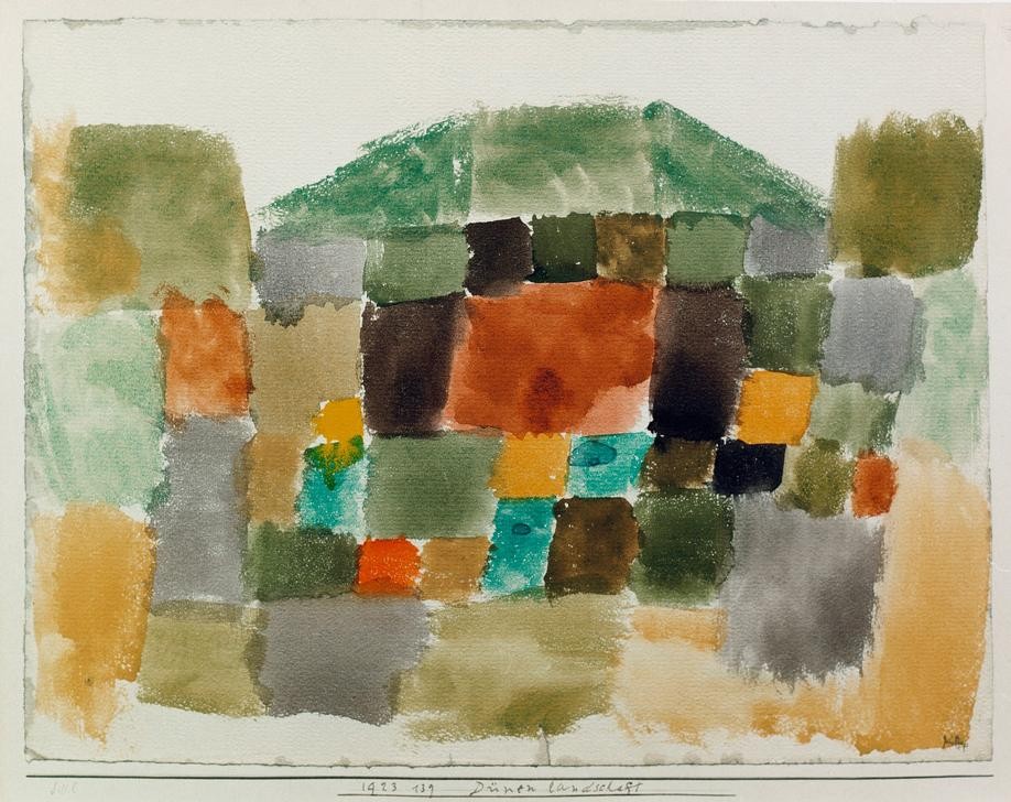 Paul Klee, Dünenlandschaft (Bauhaus,Landschaft,Düne,Schweizerische Kunst,Abstraktion)