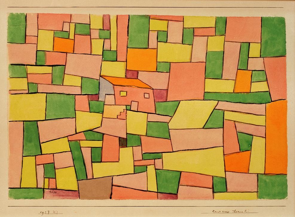 Paul Klee, Landhaus Thomas R. (Deutsche Kunst,Haus,Landhaus,Architekturdarstellung,Schweizerische Kunst)