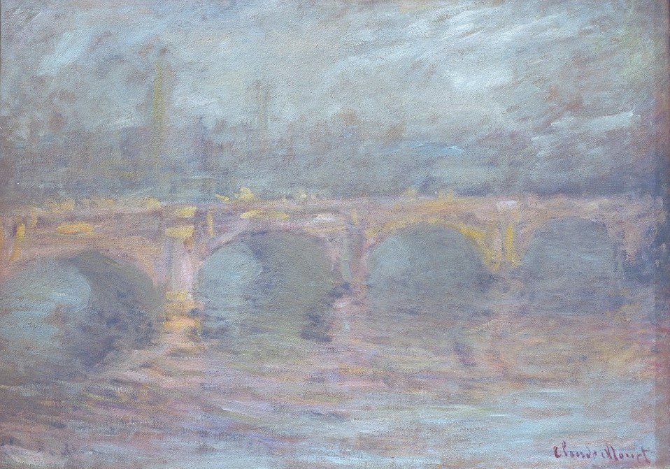 Claude Monet, Waterloo Bridge, Effet rose (Waterloo Bridge, Rosa Stimmung (Brücke,Geographie,Impressionismus,Französische Kunst,Topographie)