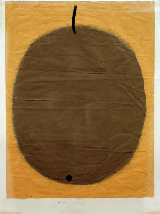 Paul Klee, Negerfrucht (Deutsche Kunst,Früchte,Obst,Nahrungsmittel,Schweizerische Kunst,Exotik,Kolonialwaren,  Klassische Moderne, Wunschgröße, Wohnzimmer, Treppenhaus)