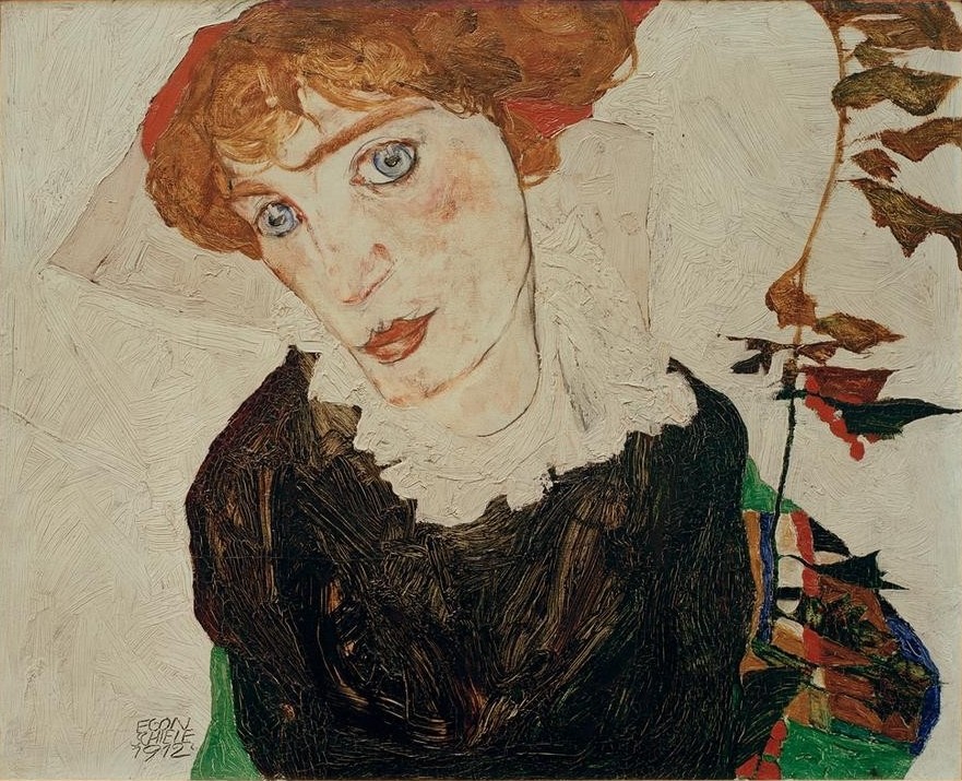 Egon Schiele, Bildnis Wally (Frau,Mensch,Portrait,Expressionismus,Österreichische Kunst)