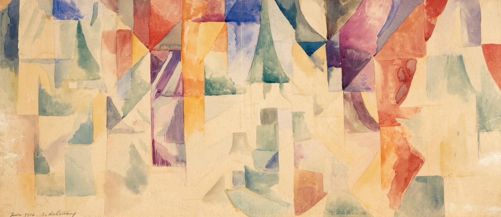 Robert Delaunay, Les fenêtres simultanées (Kunst,Horizontale)