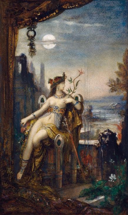 Gustave Moreau, Cleopatra (Geschichte,Königin,Kunst,Tag,Sitzen,Sinnlichkeit)