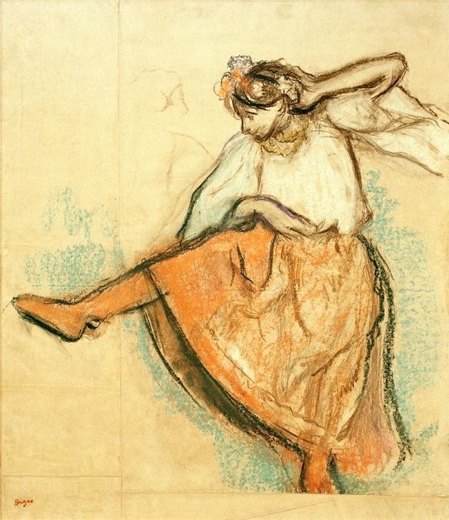 Edgar Degas, Russische Tänzerin (Tänzerin,Tanz,Volkskunde,Impressionismus,Volkstanz,Französische Kunst,Land Und Leute)