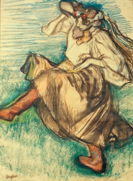 Edgar Degas, Russische Tänzerin (Tänzerin,Tanz,Volkskunde,Impressionismus,Volkstanz,Französische Kunst,Land Und Leute)