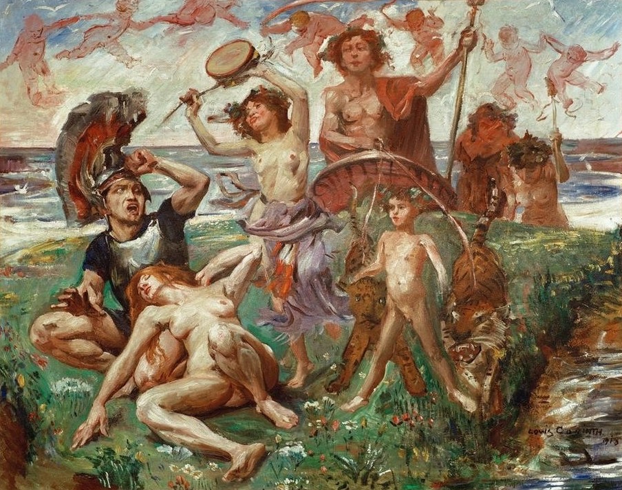 Lovis Corinth, Ariadne auf Naxos (Deutsche Kunst,Mythologie,Impressionismus,Griechisch-Römische Mythologie)
