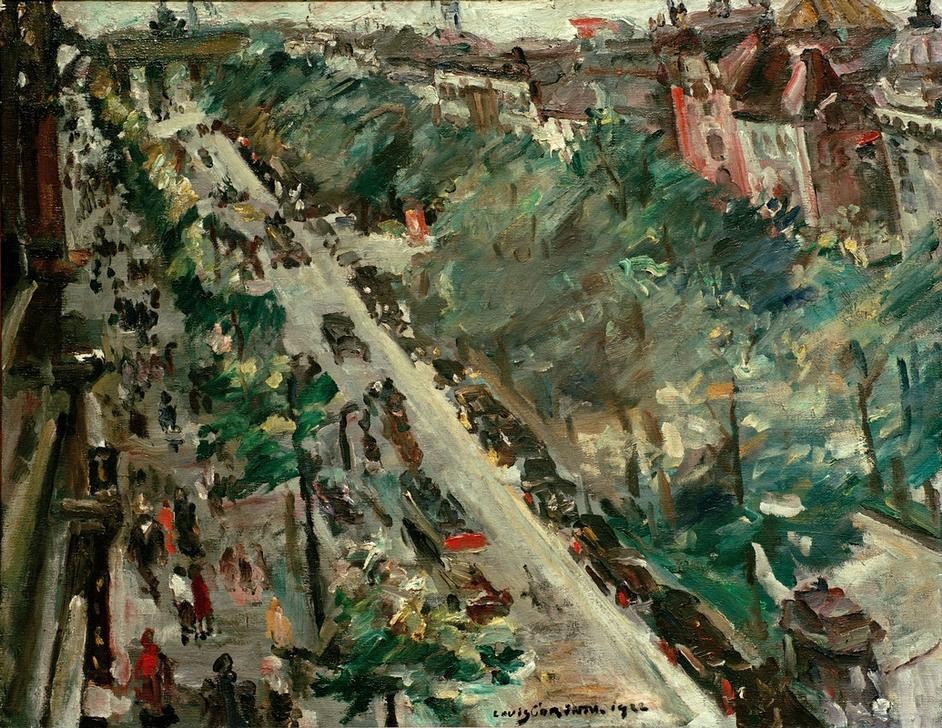 Lovis Corinth, Berlin, Unter den Linden (Deutsche Kunst,Geographie,Strasse (Allgemein),Impressionismus,Architekturdarstellung,Stadtlandschaft,Topographie)