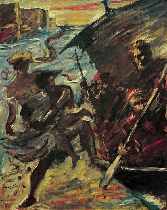 Lovis Corinth, Frauenraub (Deutsche Kunst,Recht,Entführung,Impressionismus,Frauenraub)